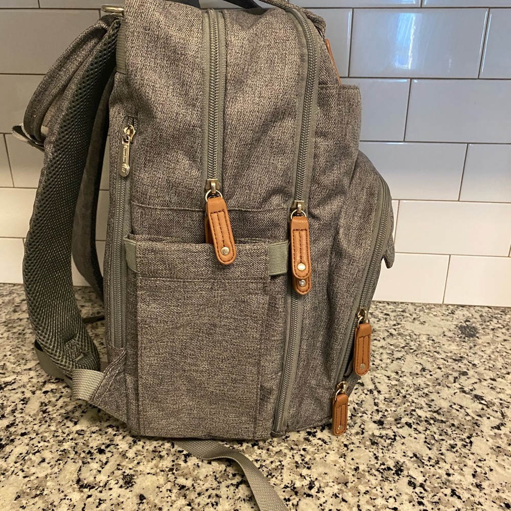 Ruvalino Gray Waterproof Multifunction Diaper Bag… - image 6